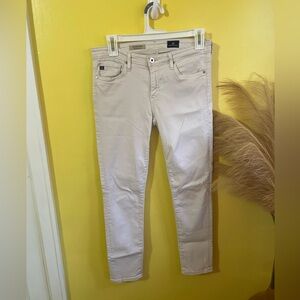 AG Adriano Goldschmied Women's Light Tan Skinny Jeans